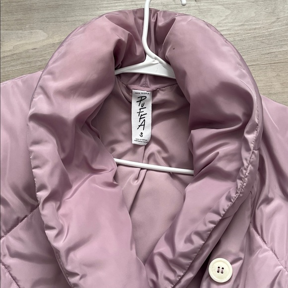 Free People Blush Pink Oversized Puffer Puffy Jacket - Picture 6 of 6